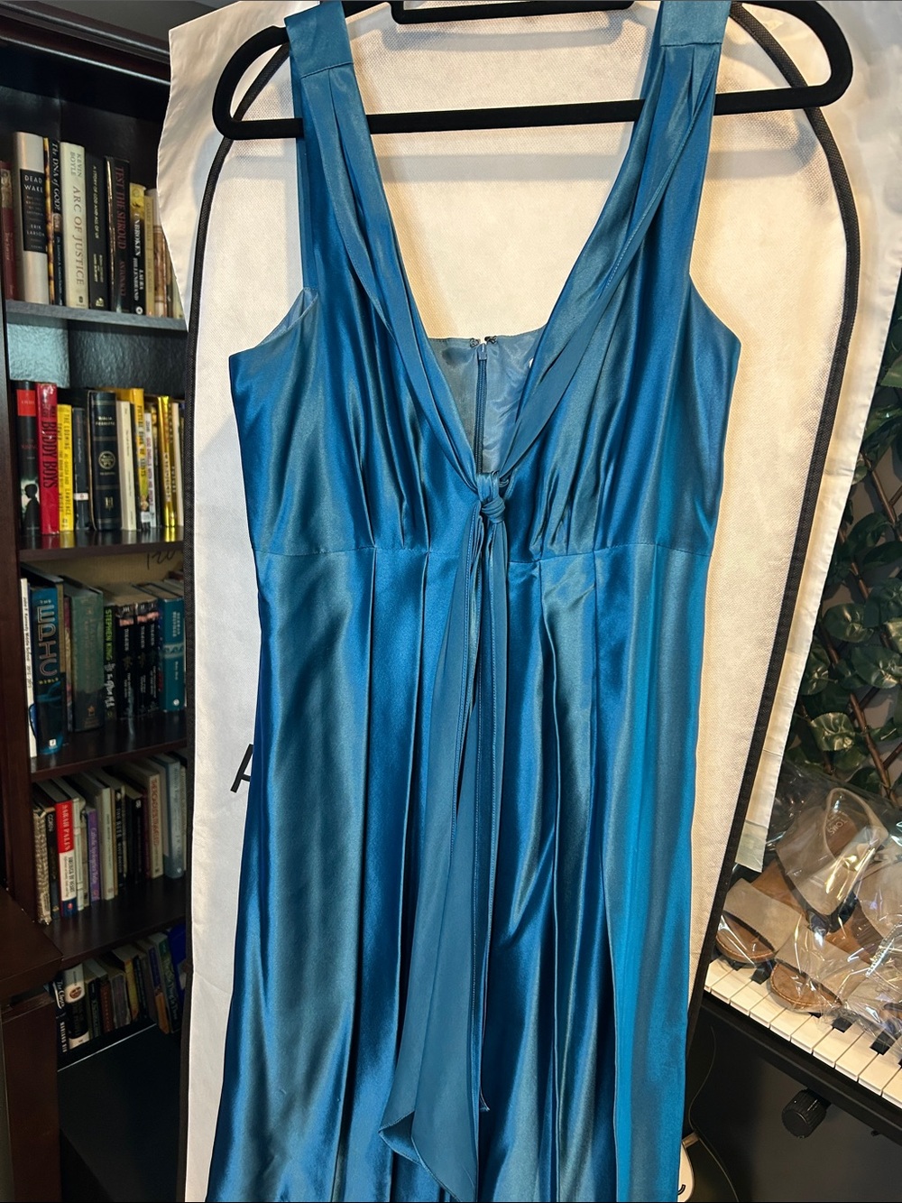Steve Madden 💯 % Silk V-Neck Tie-Front Dress Stunning 🤩